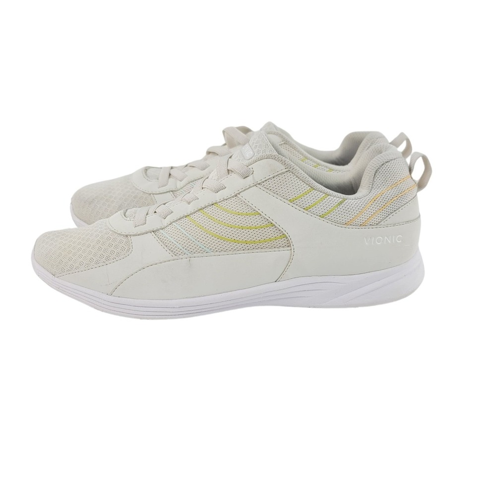 Vionic Athletic / Casual Comfort Walking Sneakers Shoes Mens Size 11 Beige Cream